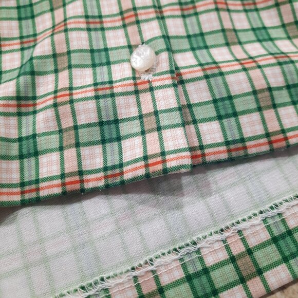 Vtg 70s Christmas plaid shirt - Graff brand - Picture 7 of 10